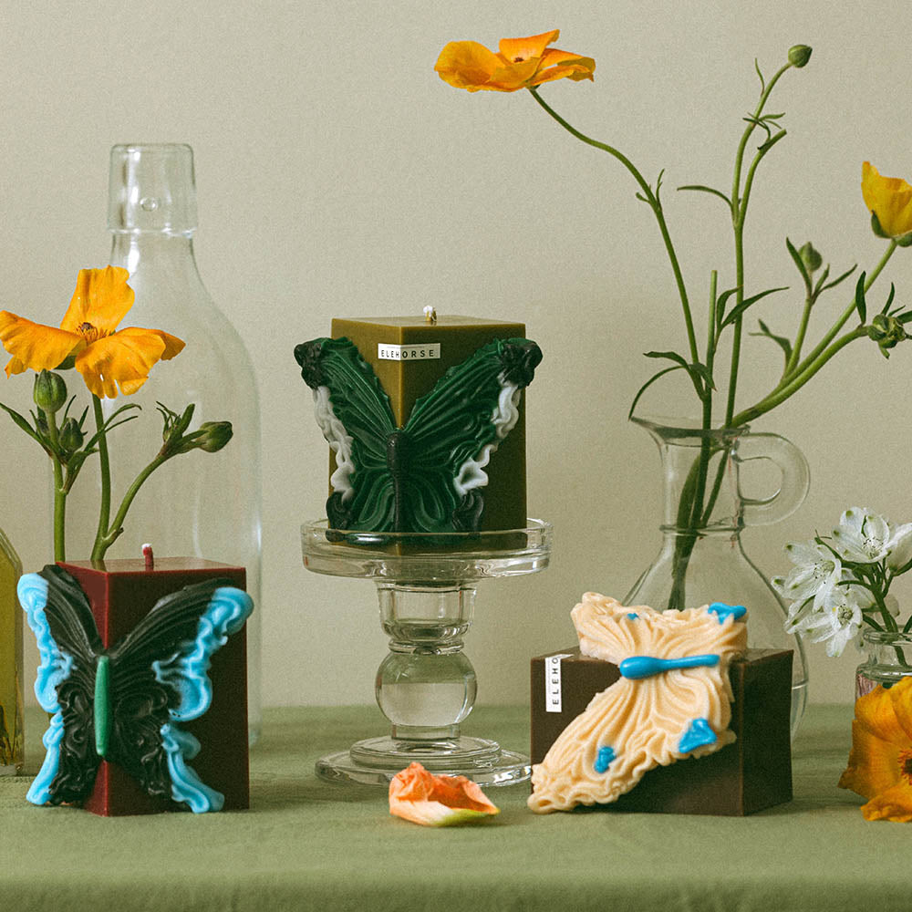 Shuflower – Butterfly Scented Candle | Handmade Soybean Wax Candle with Natural Aroma & Diffusion