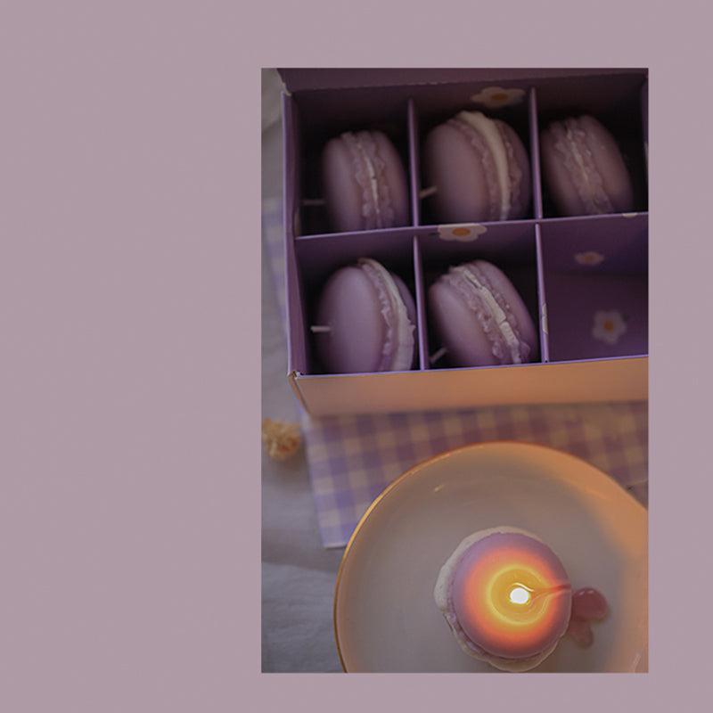 Shuflower – Macaron Candle Set (6-Pack) | Handmade Soy Wax Candles with 4 Fragrance Options