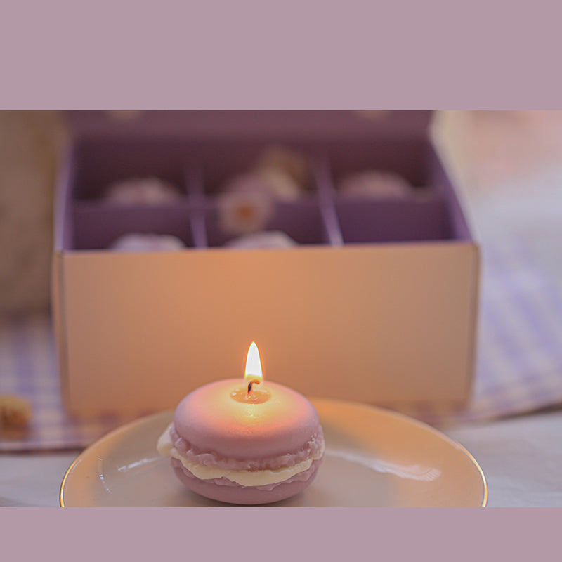 Shuflower – Macaron Candle Set (6-Pack) | Handmade Soy Wax Candles with 4 Fragrance Options