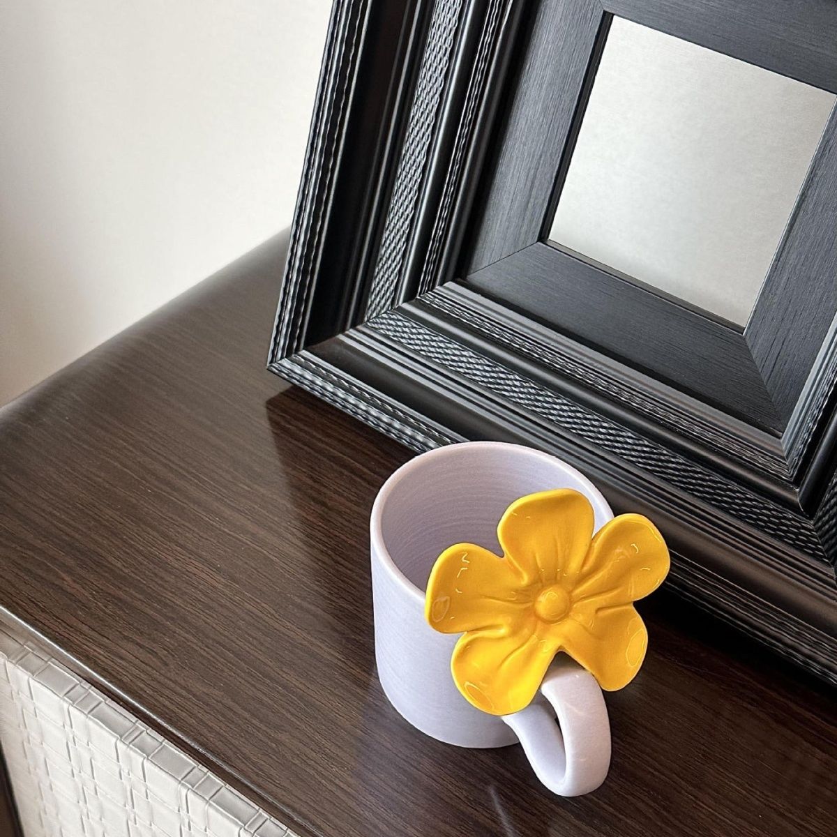 Ceramic high-end flower mug coffee cup for friends, lovers, holiday gifts
