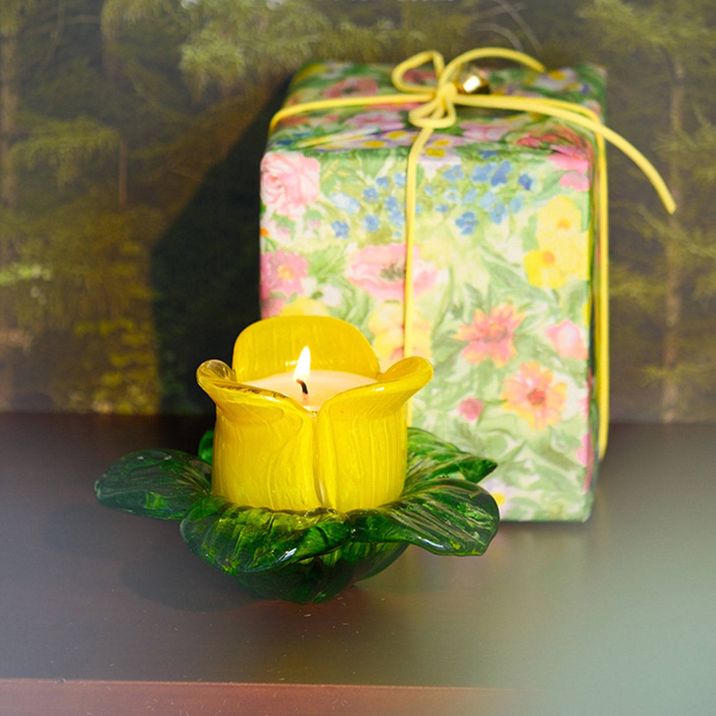 Shuflower – Flower Candle | Handmade Soy Wax Scented Candle with Gardenia, Jasmine, Osmanthus Aromas