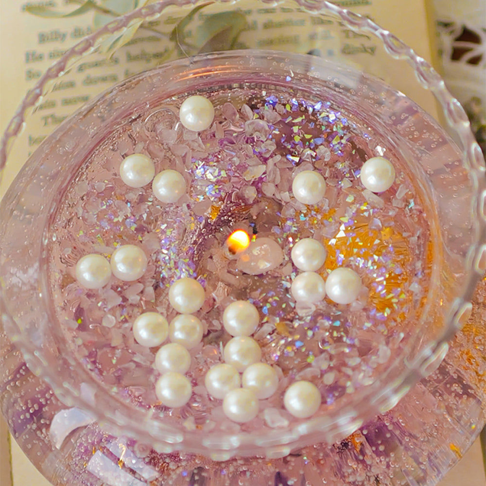 Bubble Koi Fish Aromatherapy Candle | Handmade Jelly Wax with Amethyst & Citrine Koi Fish - Shuflower