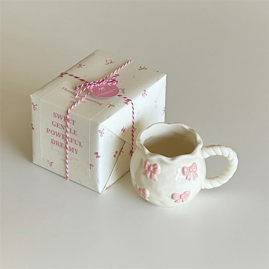 Shuflower – Butterfly Ceramic Mug with Gift Box | 340ml Hand-Painted Coffee Cup