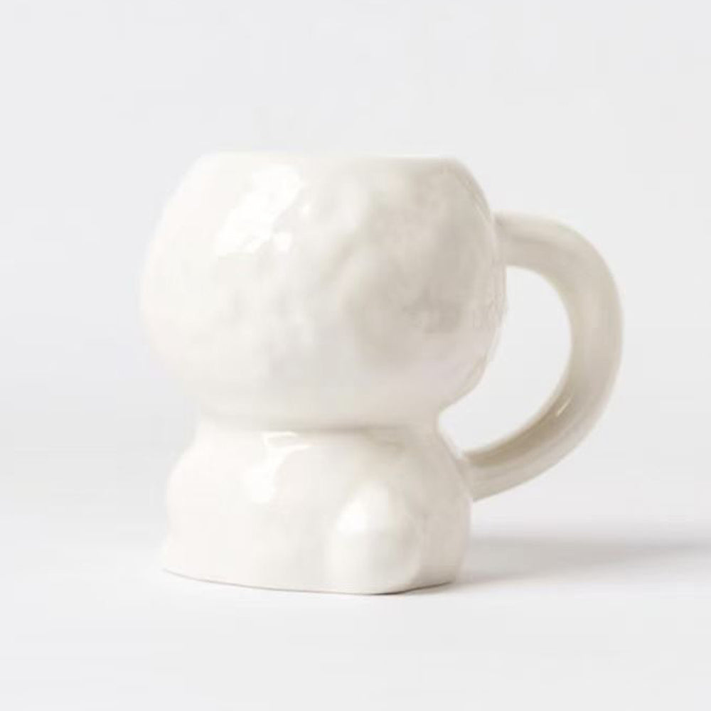 Shuflower – Cute Puppy Ceramic Mug | Fluffy Dog Beer Cup 340ml