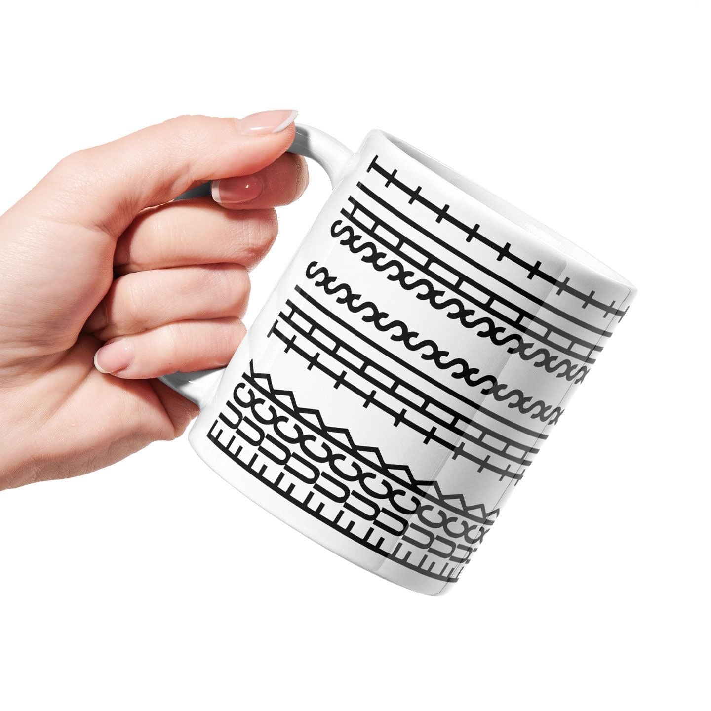 Shuflower Hidden Message Coffee Mug, Fuck This Shit Coffee Mug, 12 oz Ceramic Cup, Work, Humor, Comedy, Student,School